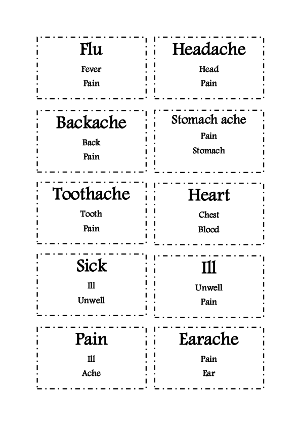 Taboo Game, Health