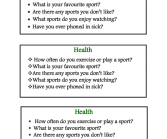 Speaking Card, Health