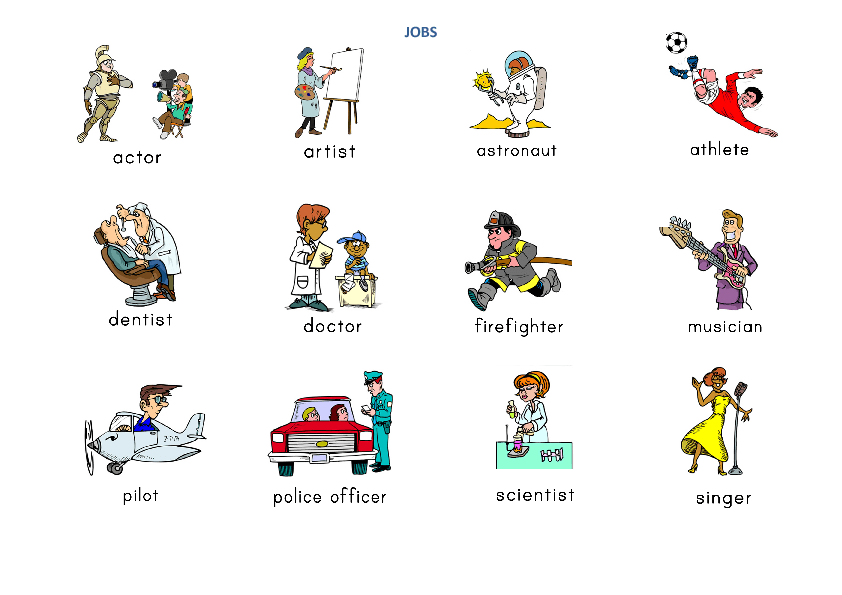 Профессии на английском с картинками и переводом