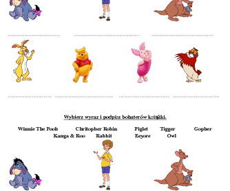 Winnie the Pooh - Guess the Characters