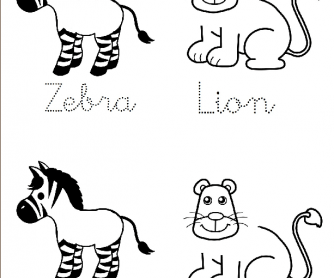 Lion and Zebra