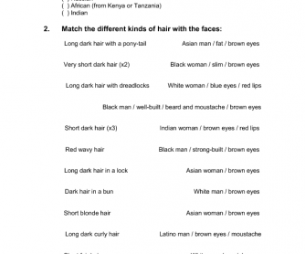 Song Worksheet: Black or White by Michael Jackson