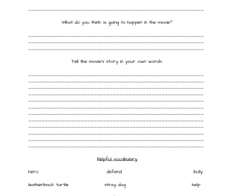 Movie Worksheet: Tell Me the Story of Pothound