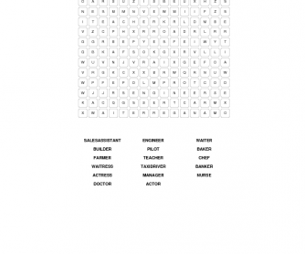 Jobs Word Search