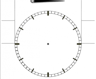 Telling the Time Cutout Student Desktop Clock (without Numbers)