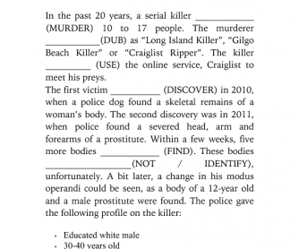 Synonyms robber, kill, murder worksheet