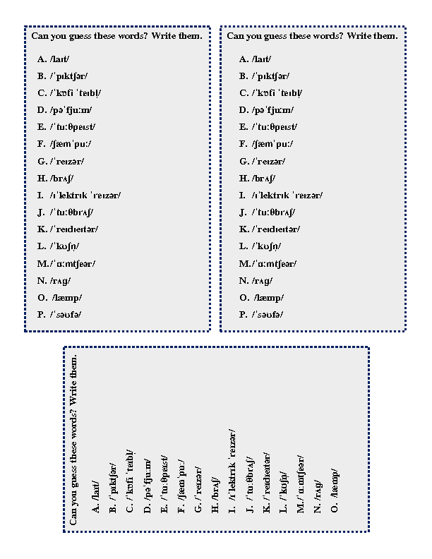 Phonetic Transcription Example