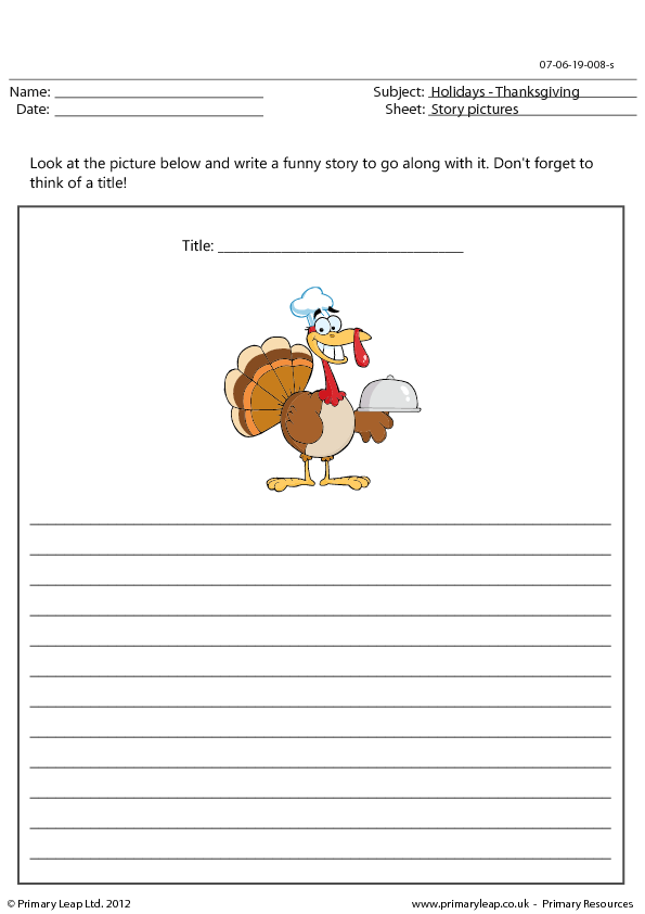 creative writing thanksgiving story 2