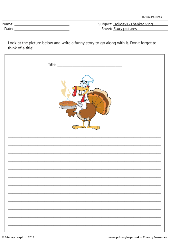 Creative Writing - Thanksgiving Story (3) Creative Writing - Thanksgiving Story (3)