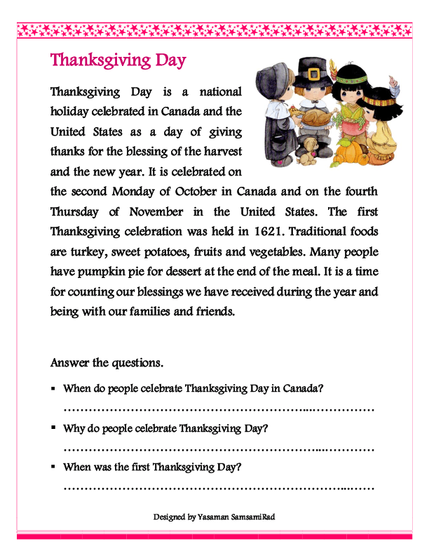 66 FREE Thanksgiving Worksheets