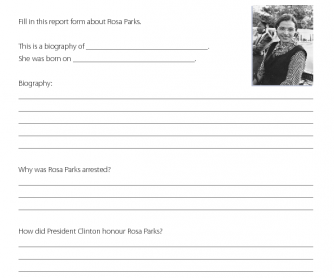 rosa parks  research activity