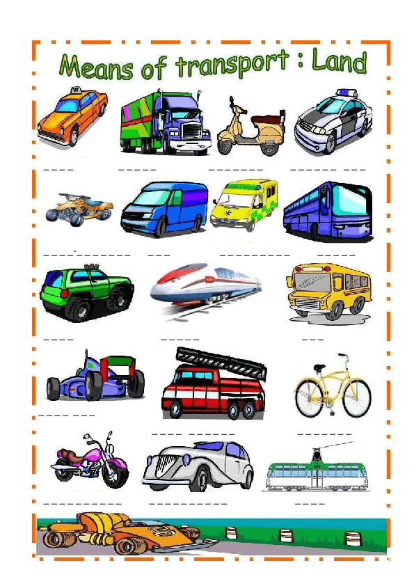 Land Transportation Chart