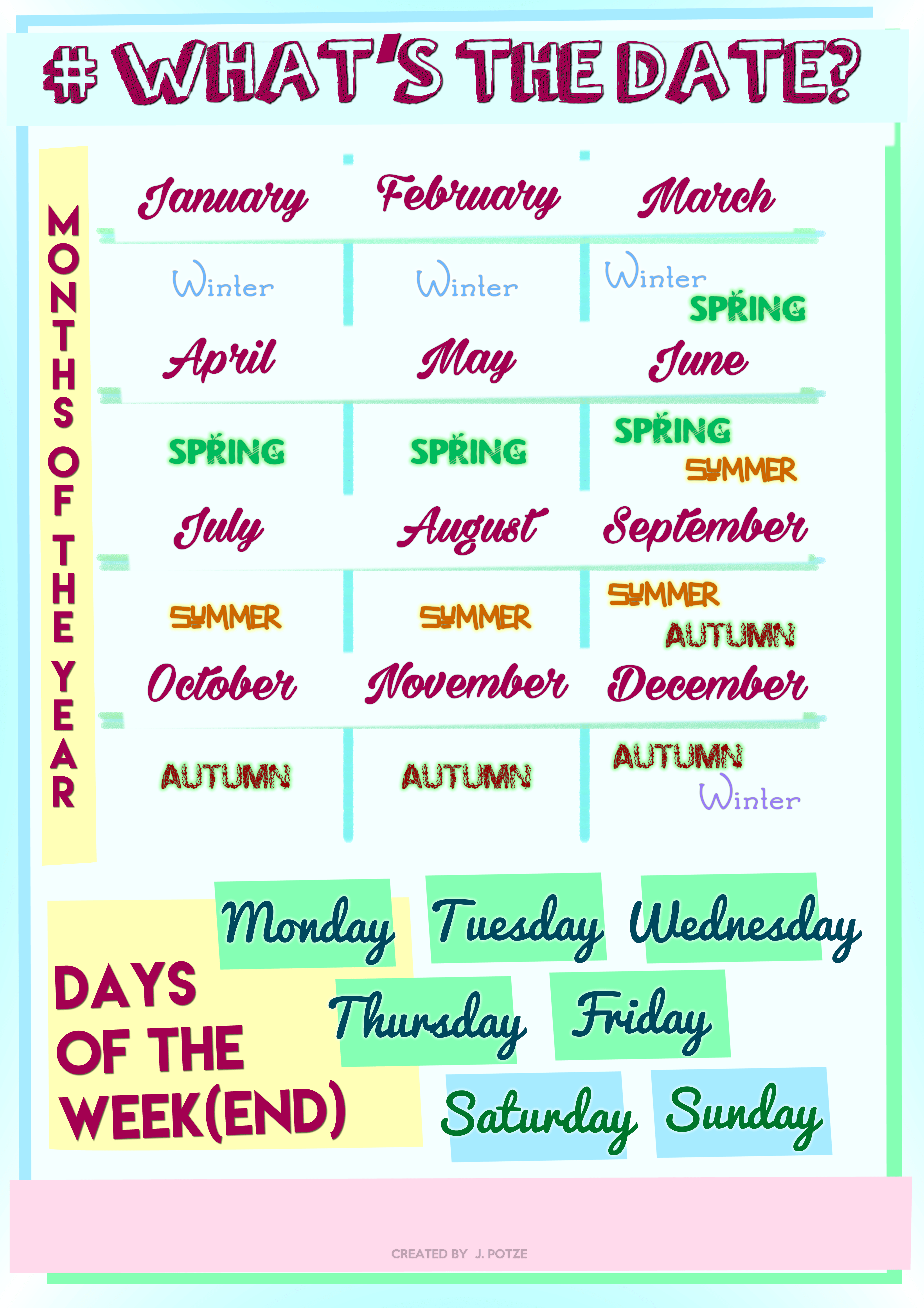 108 FREE Months Days  of The Week Worksheets