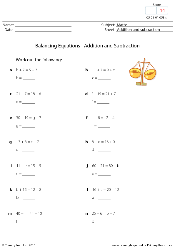 balancing-equations-addition-and-subtraction