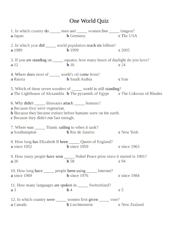 gk questions for class 6 allawn