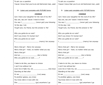 Song Worksheet: Rude by Magic (Past Simple+Future)