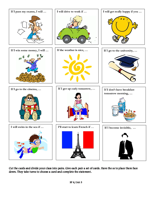 Conditionals activities