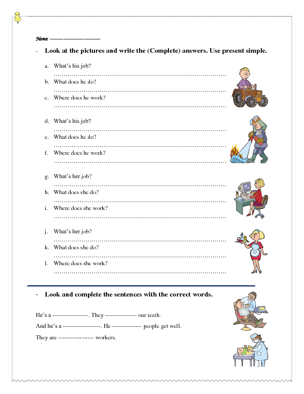 What is his name. Профессии Worksheets. Jobs задания для детей. Professions exercises for Kids. Jobs and Professions Worksheets.