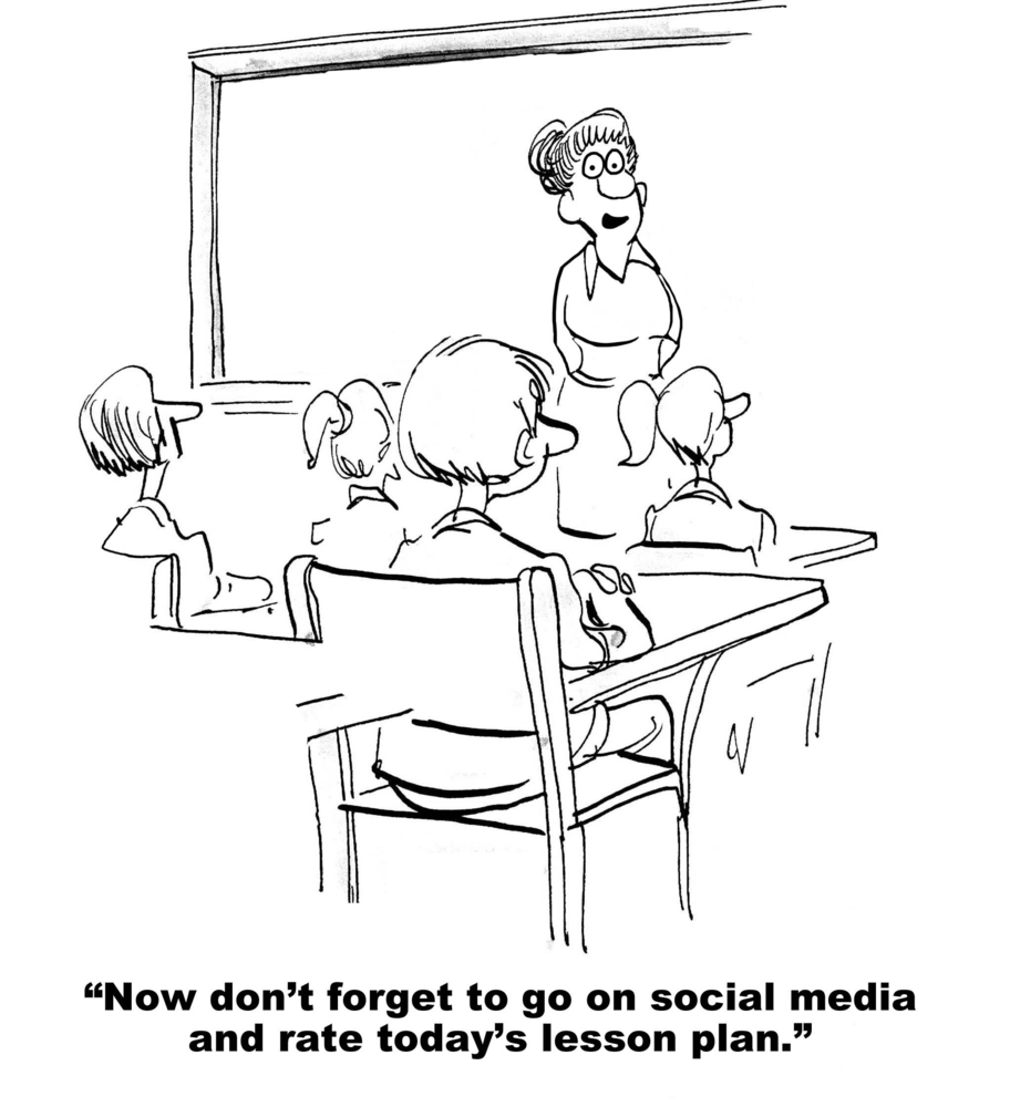 Teacher asking students o grade her lesson plan on social media