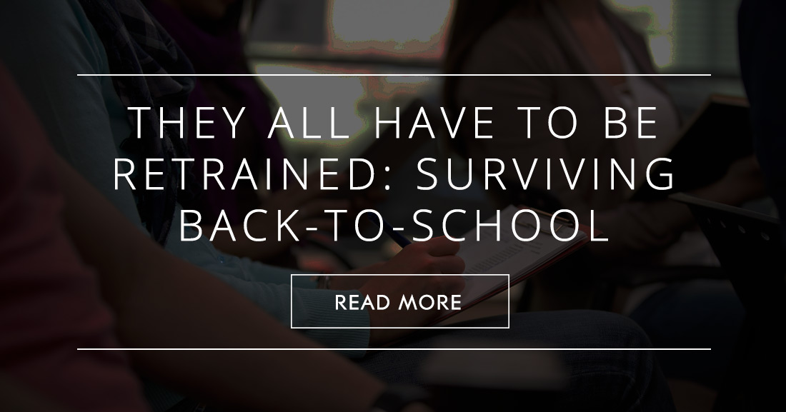 If They Go on Vacation, They Have to Be Retrained: Surviving Back-to-School