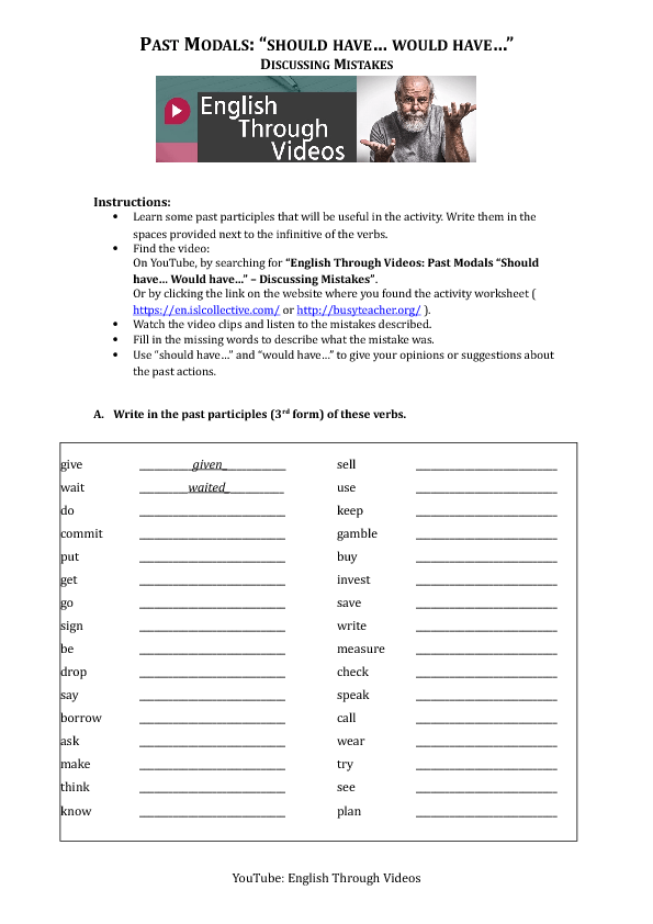 58 free modal verbs worksheets