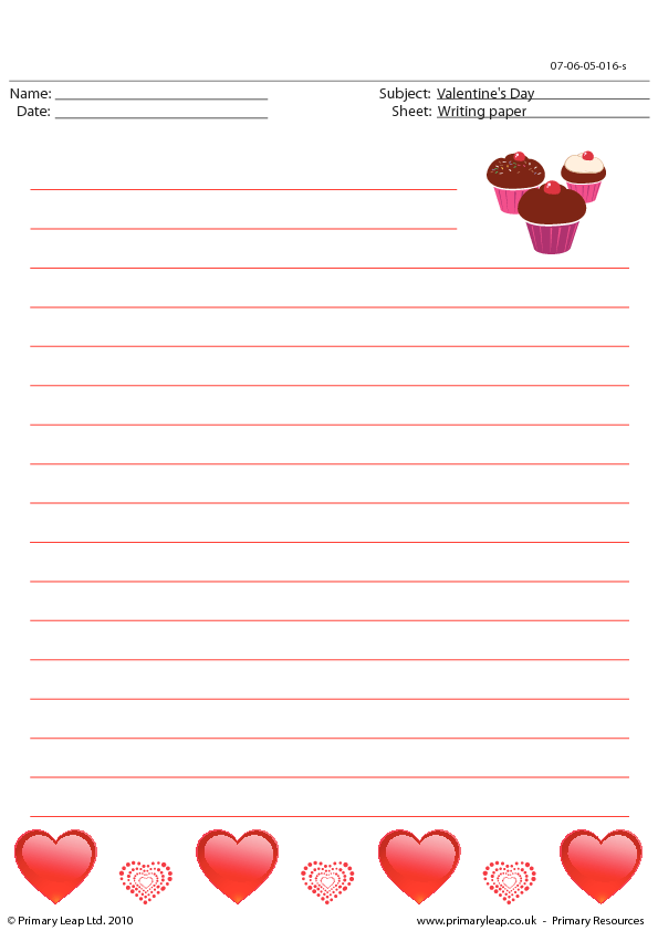 Valentine's Day Sign Up Sheet Template
