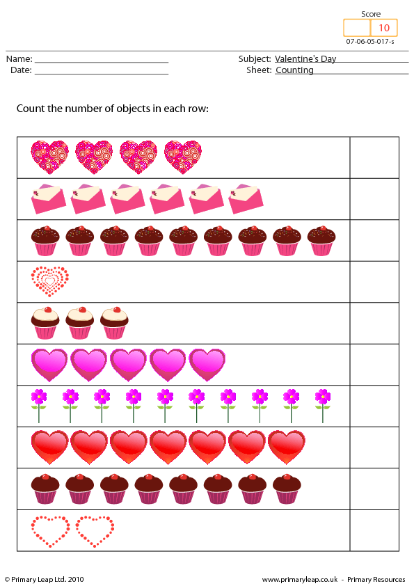 139 FREE Saint Valentine's Day Worksheets