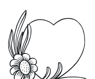 Valentine's Day Worksheet: Colouring Page 11