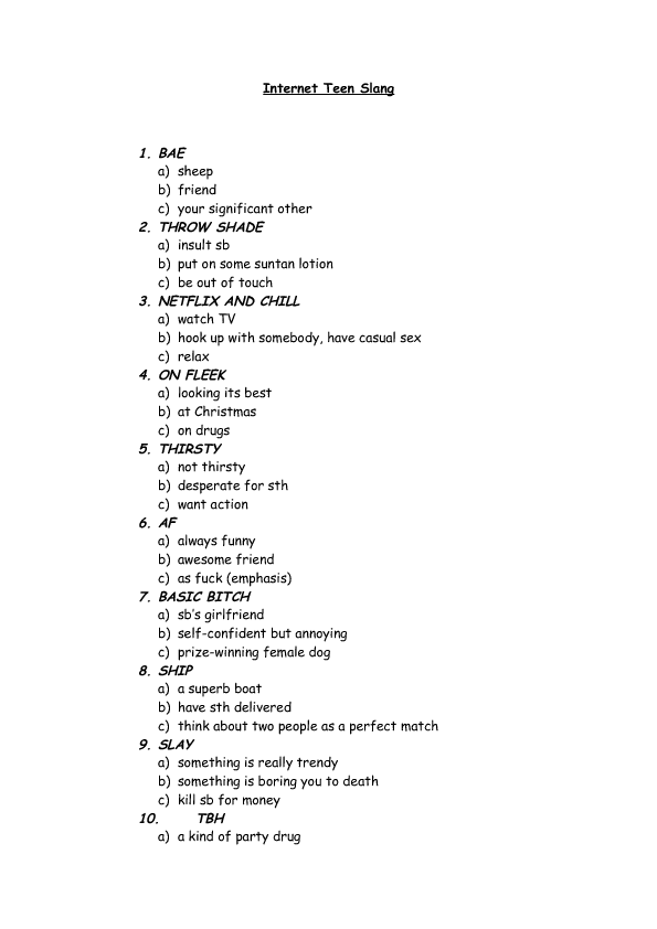 45-free-slang-worksheets