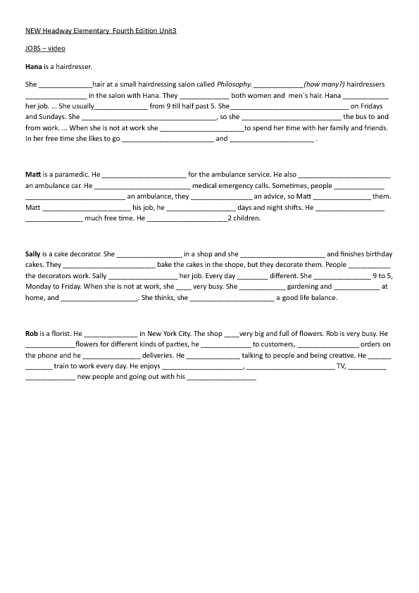 330 free jobs and professions worksheets