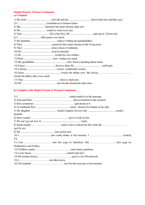 simple-present-continuous