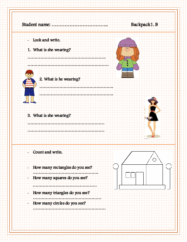 Student worksheet