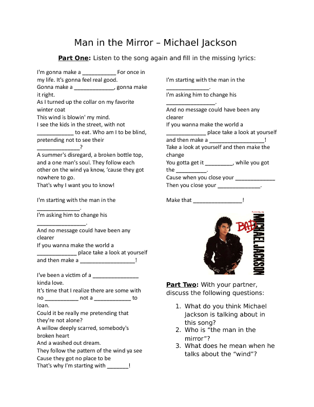 1493450313_man in the mirror lyrics worksheet 0