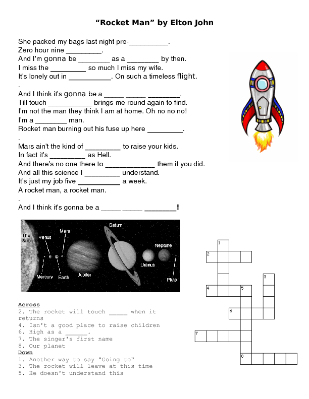 middle school astronomy worksheets