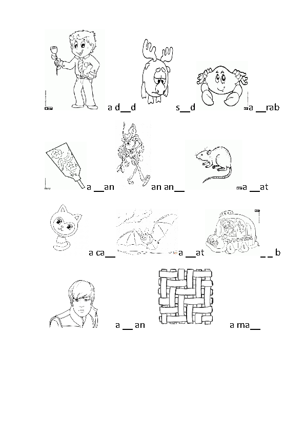 english coloring pages for kindergarten