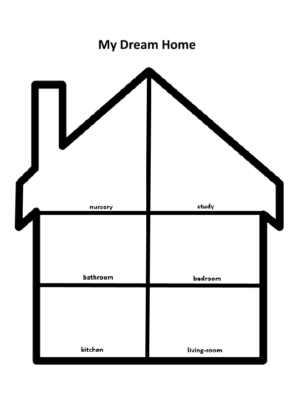 house worksheet blank FREE Adjective Worksheets 919