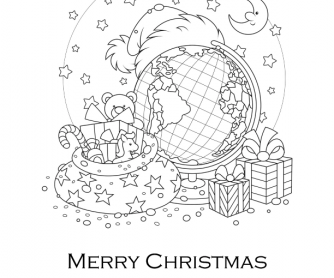 Christmas Around the World Coloring Page