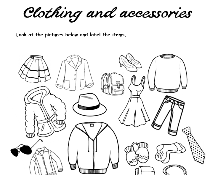 Раскраска одежда. Одежда Worksheets. Clothes задания для детей. Одежда раскраска для детей.