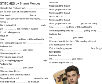 Stitches by Shawn Mendes