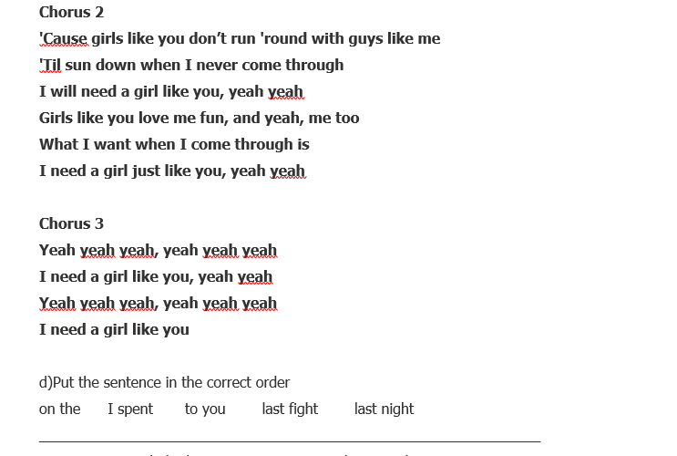 girl like you lyrics