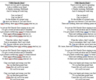 Old Church Choir - Christian Song (Beginner Level)