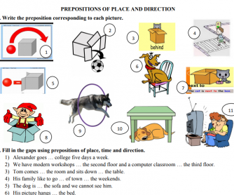 Prepositions of Place and Direction