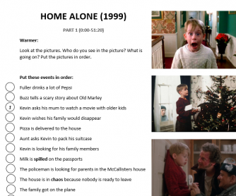 Home Alone (1999) Movie Handout B1 Level