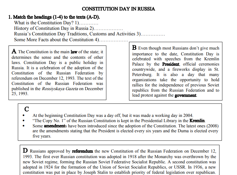 Russian Constitution Day. Constitution of the Russian Federation. The Russian Federation was Set up by the Constitution of 1993. Constitution Day (December, 8th).
