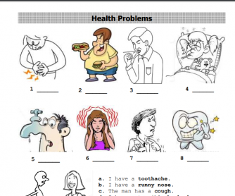 Health Problems - Vocabulary and Recommendations (modals)