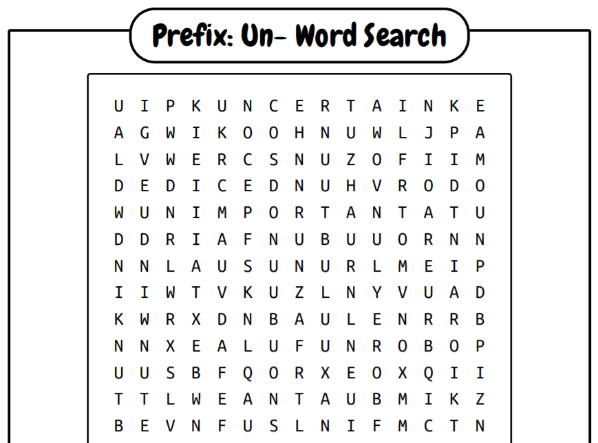 96 Free Prefixes Suffixes Worksheets