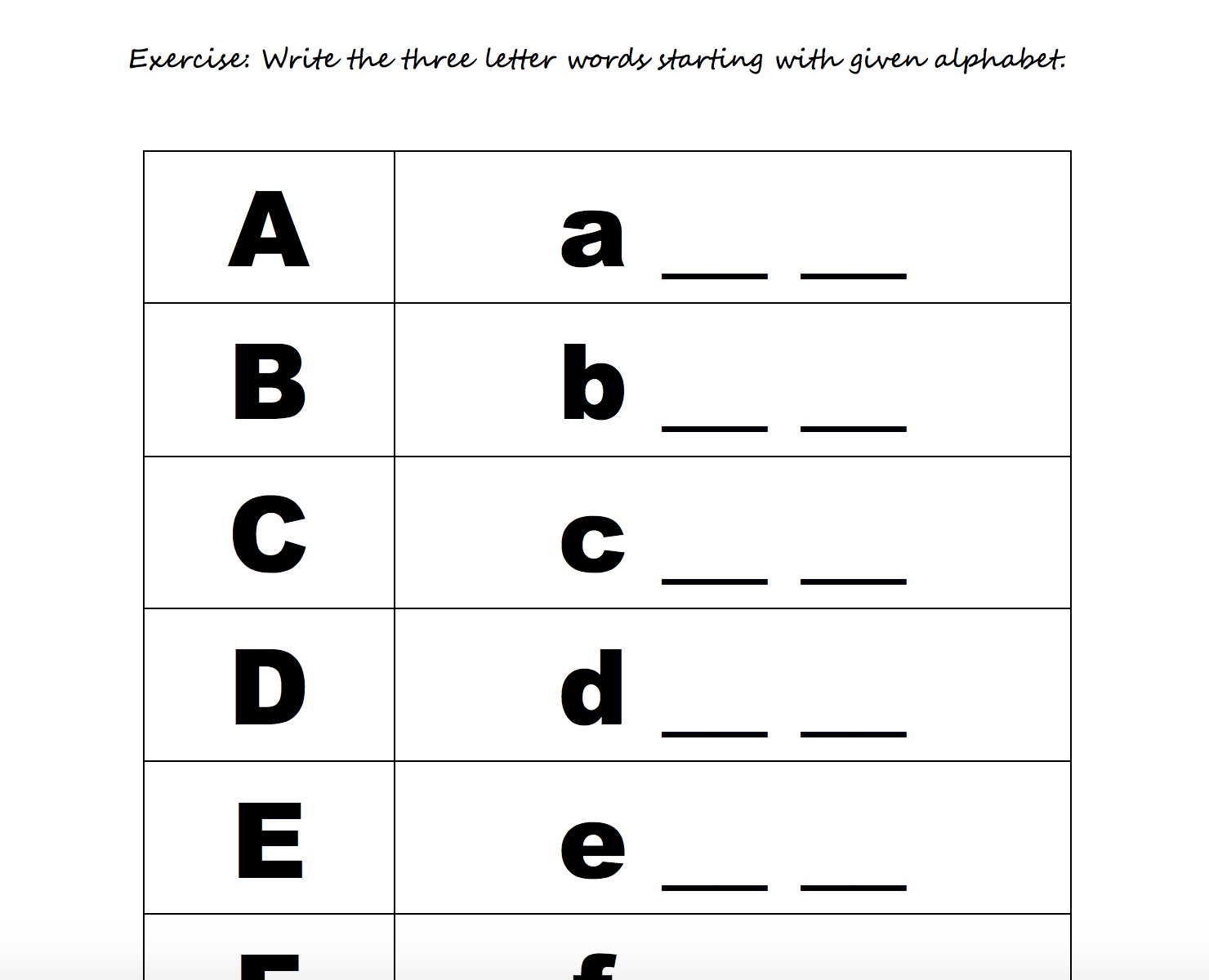 Ancient Roman Alphabet Chart