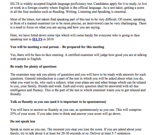 7 Speaking Test Tips For IELTS In 2019