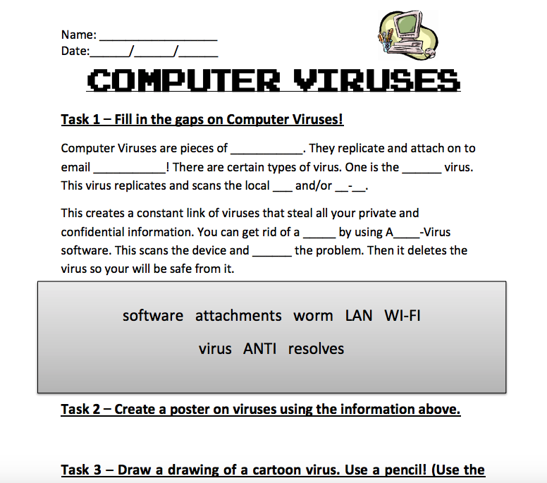 assignment on computer virus