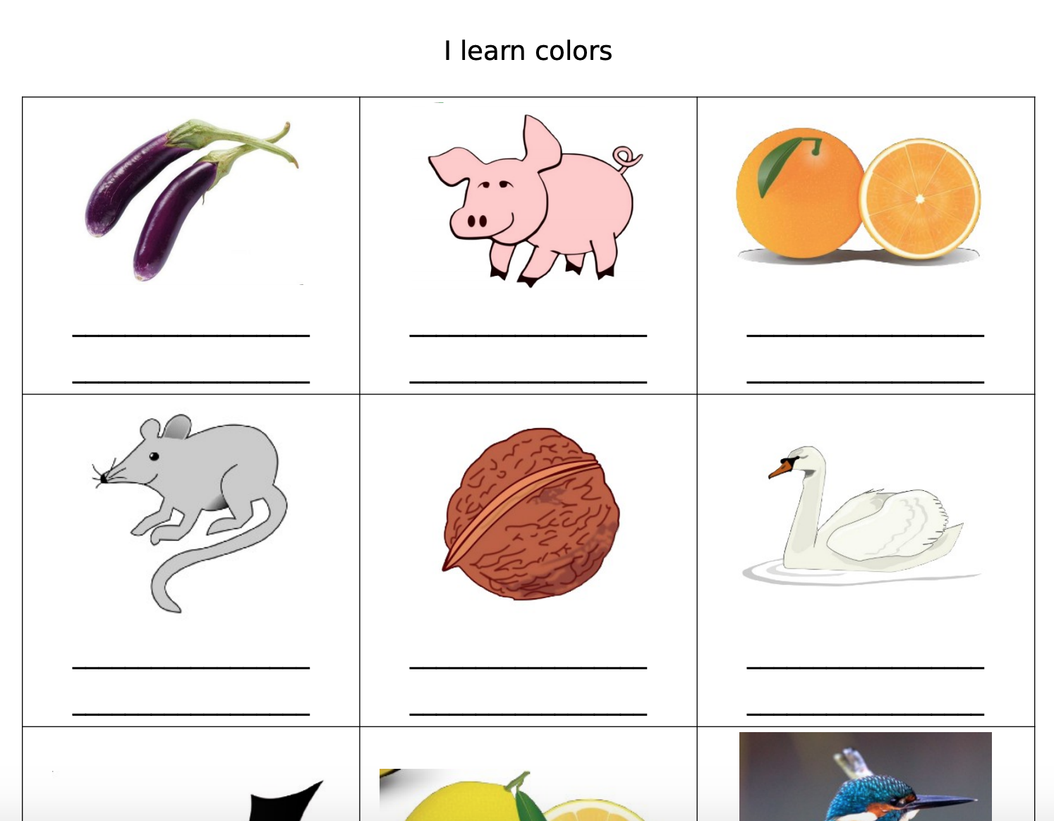 252 FREE Colours Worksheets